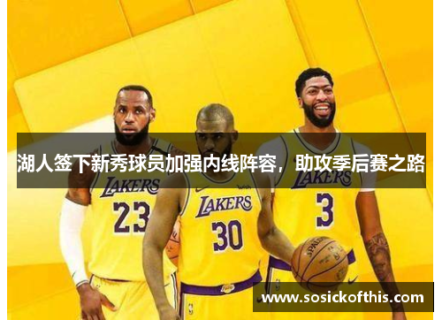 湖人签下新秀球员加强内线阵容，助攻季后赛之路